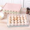 Refrigerator Egg Storage and Preservation Box, 24 Grid Egg Tray, Kitchen with Cover, Dustproof Food Storage Box, Kitchen Supplies