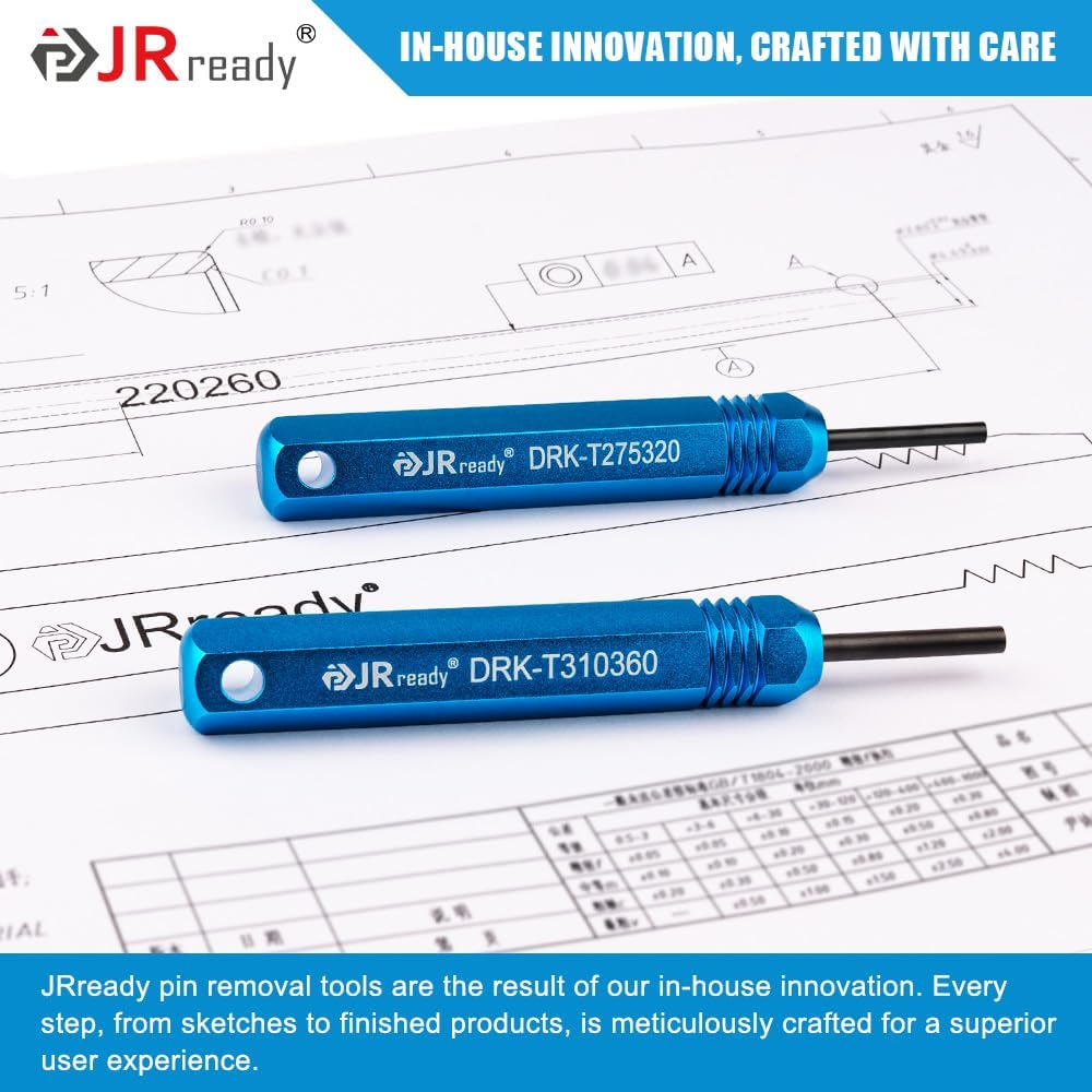 JRready ST5228 Extractor Tools,Removal Tools Kit for JST/AMP .062" /Molex .062" & .093” Pin and Socket Connectors, Male and Female Connector Tube