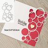Metal Cutting Dies Stencils Bubble Circle for DIY Scrapbooking Photo Album Decorative Embossing