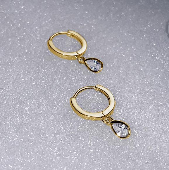 Корейские серьги-капли женские изысканные маленькие темпераментные высококачественные легкая роскошь нишевые простые серьги новые серьги серьги