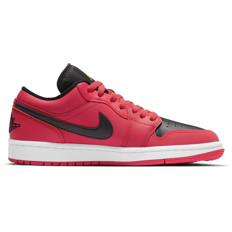 Air Jordan 1 Low Siren Красные женские кроссовки Черно-белые DC0774-600