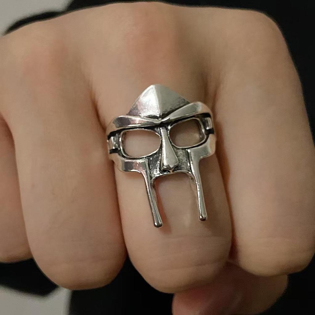 Модное ретро преувеличенное холодное кольцо с открытой половиной лица скульптуры Венеры