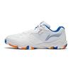 Кроссовки Li Ning Sound Wave 2 из искусственной кожи с амортизацией, нескользящие, износостойкие, с низким верхом, для бадминтона, унисекс, белые, синие, AYTS016-6