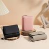 New Three-fold Leather Women's Wallet RFID Multi-functional First-layer Cowhide Wallet Mini Simple Change Bag