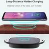 25 мм беспроводное зарядное устройство с большим расстоянием невидимый мраморный настольный мебельный стол скрытая адсорбция для iPhone 12 13 Pro Samsung S21