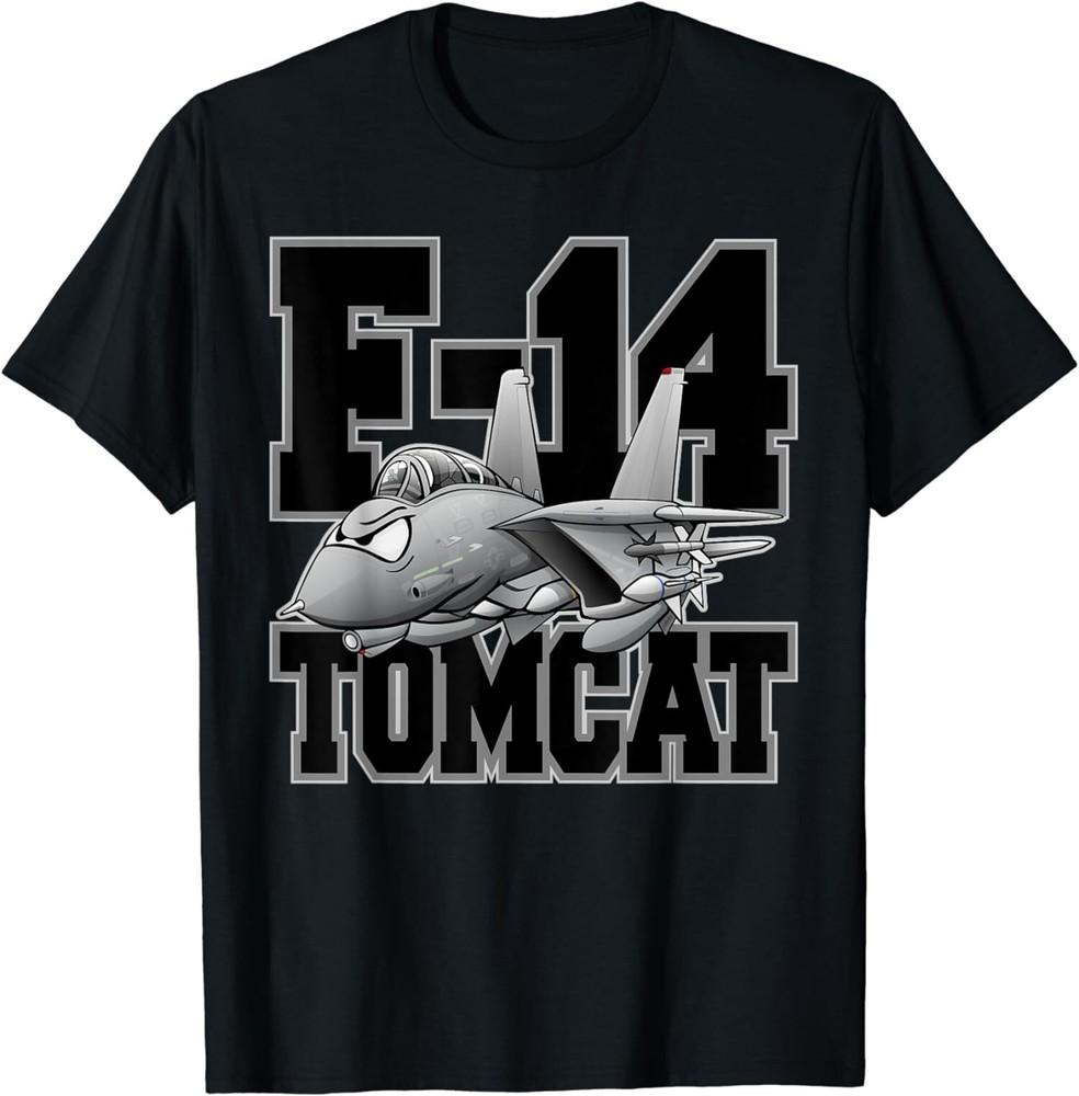 New Limited F-14 Tomcat Naval Military Fighter Jet Aircraft Cartoon Unisex T-Shirt