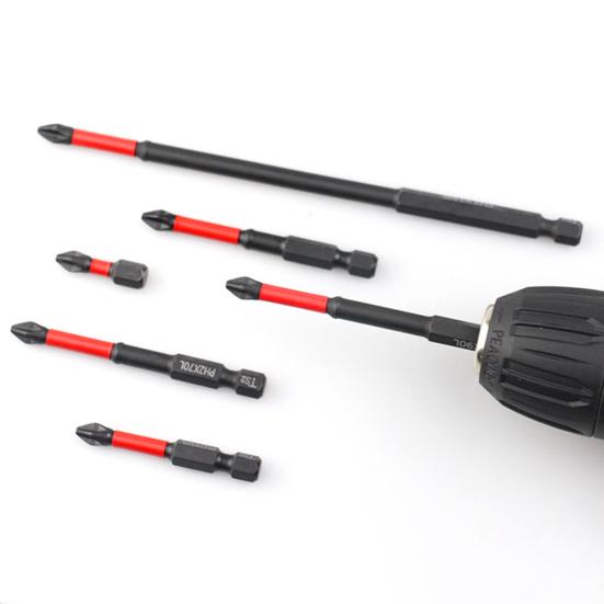 5/6/10/12 шт. Набор бит для ударной отвертки Устойчивые к ржавчине Высокоточные шлицевые головки Крестовые биты для отвертки Сверла с магнетизмом