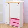 Miniature Wardrobe Closet Plastic Dolls House Bedroom Furniture Accessory Pink