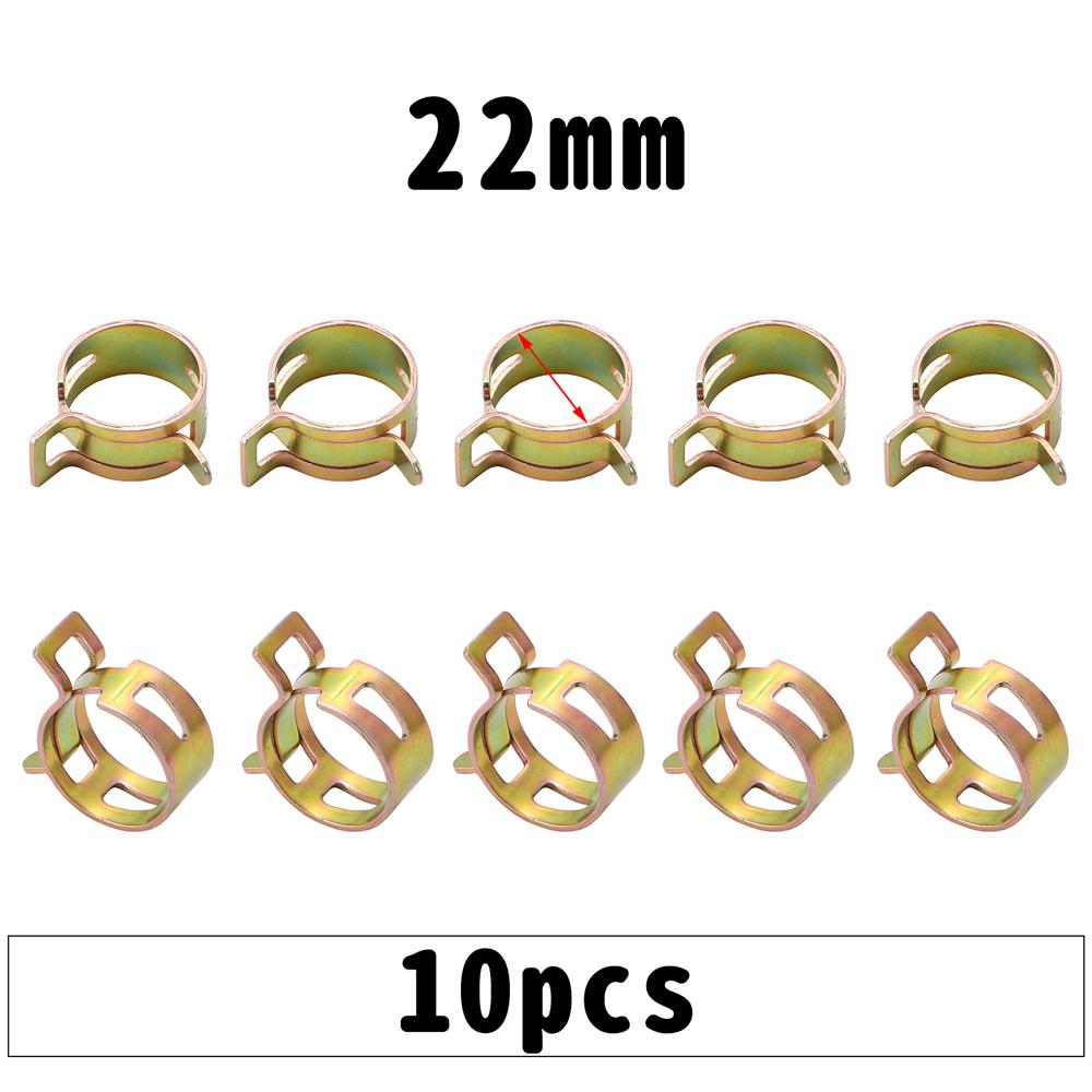 10 шт./компл. 6 мм-26 мм автомобильный топливный шланг, водопроводная труба, воздушная трубка, пружинные зажимы, зажимы для мотоцикла, скутера, квадроцикла, картинга