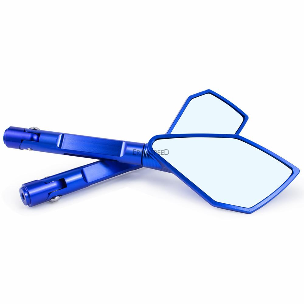 Алюминиевые зеркала заднего вида для мотоцикла с ЧПУ, универсальное 8 мм 10 мм, боковое зеркало заднего вида для мотоцикла, для скутера, электровелосипеда