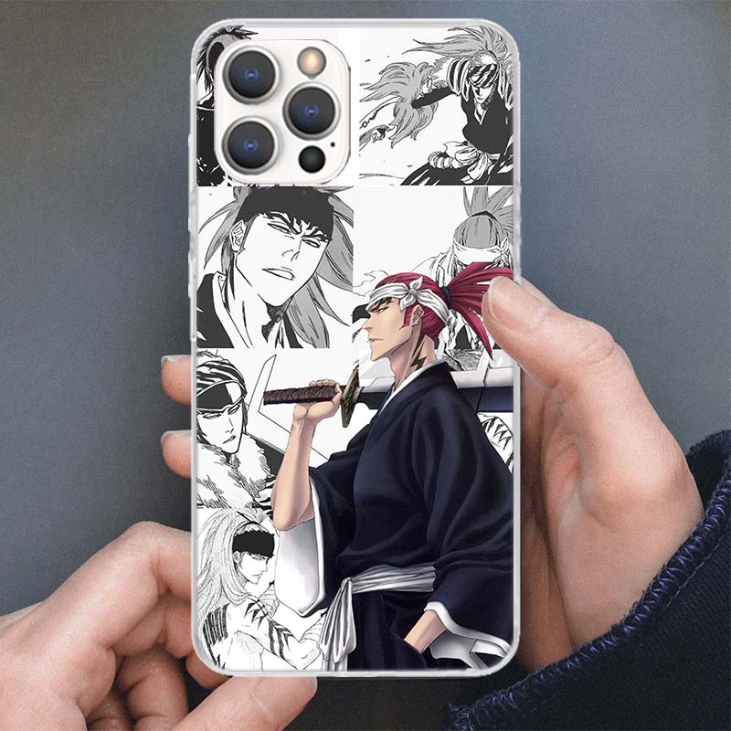 Чехол для телефона Bleach Аниме Ичиго Кенпачи Для iPhone 17 16 15 14 13 12 11 Pro Max Mini Plus Air 7 SE 8 Мягкий Силиконовый Печатный Корпус F