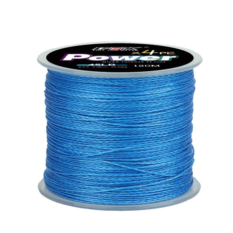 FTK 120 м PE плетеная леска 8-100 фунтов 0,1-0,4 мм 4-х прядная мультифиламентная леска PE