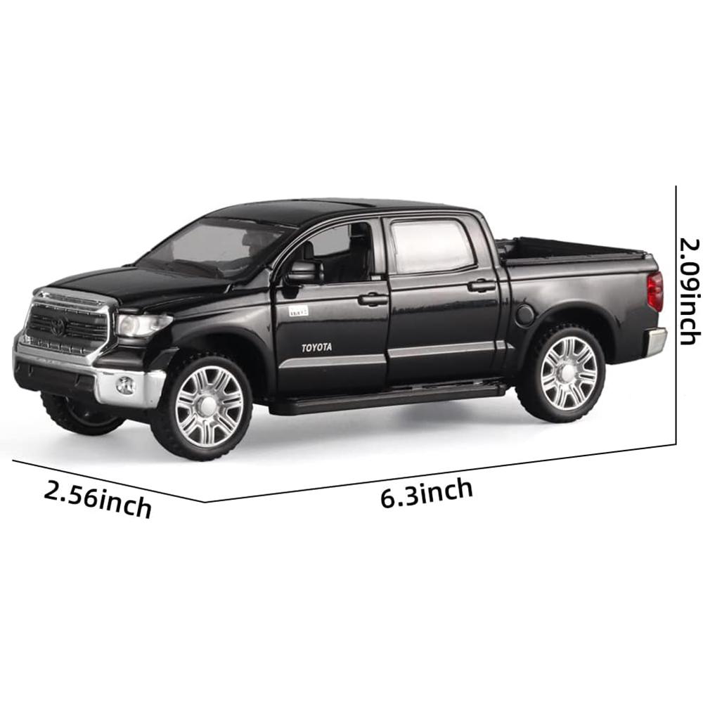 1/32 Масштаб Toyota Tundra Пикапы Литые автомобили Модель игрушки, игрушка из цинкового сплава со звуком и светом, откат, подарки на день рождения для детей