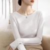 Women's Slim-Fit Knit Sweater Fitted Off-Shoulder Long-Sleeve Solid Knit Stretch Knit Pullover Top
