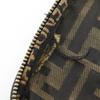 FENDI Folding vanity Pouch Zucca Brown Nylon canvas Women Used
