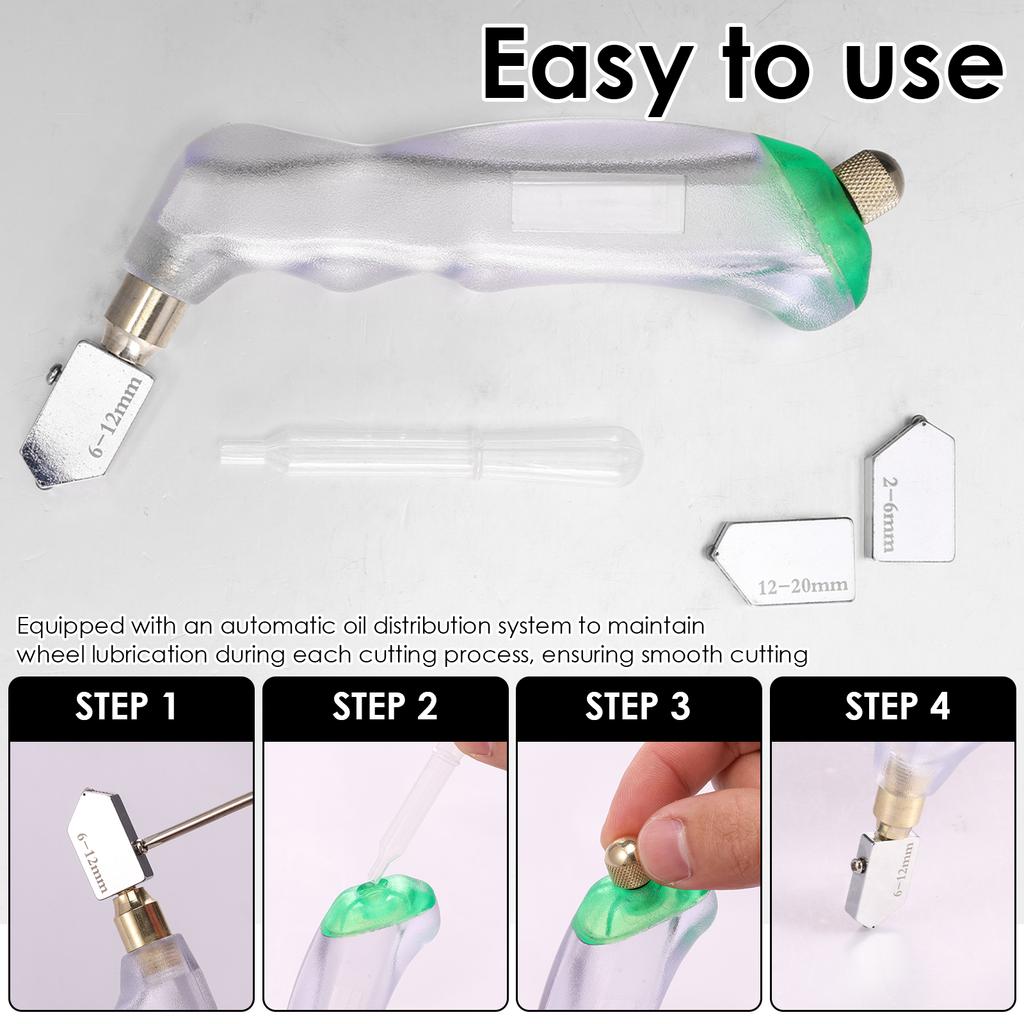 Набор инструментов для резки стекла Плоскогубцы для разлома стекла Инструмент для резки плитки Инструмент для резки мозаики С маркером для плитки Режущий ролик