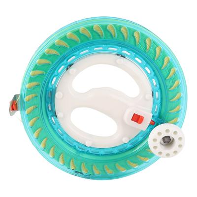 ABS Кристаллическая Катушка Рукоятка для Морской Рыбалки Ручная Катушка для Воздушного Змея с 450м Лески Синий
