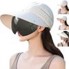 THEYOU Sun UV Wide Sun Hay Fever with Mask Perfect for and Sports Women's Visor, Protection, Brim, Protection, Prevention, Cover, Golf, Tennis,