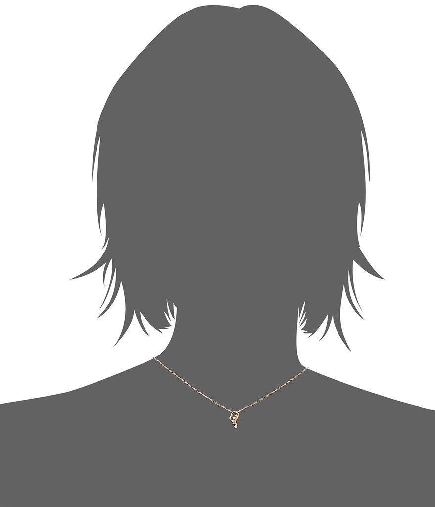 Ожерелье BLOOM, серебряное, розовое, позолоченное, с кубическим цирконием, мотив в виде сердца [BLOOM] [Официальный] для женщин 0772-0641-0018-0000