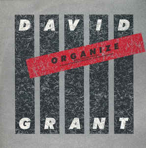 12-дюймовая пластинка DAVID GRANT - Organize GRANX5,GRANX5 Chrysalis 1984 UK Танцевальная и электронная музыка Б/у