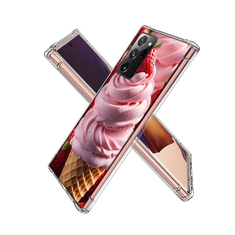 Colorful Ice Cream and Popsicles Phone Case for Samsung A55 A35 A25 A15 A07 A05S A16 A17 A26 A36 A37 A56 A57 Galaxy Note 20 10 A