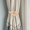 Curtain Tiebacks Modern Light Luxury Reusable Leaf Shape Strong Home Accessory