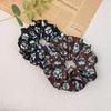 Elegant Korean Floral Pearl Chiffon Scrunchie - Versatile Women's Hair Tie