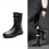 Shoes Versatile Boots Women's Shoes Short and Slim Boots for Autumn and Winter