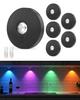 Yiliaw 6-Pack Touch Cabinet Lights, Rechargeable RGB 1500mAh Built-in, Under-Cabinet Lights for Kitchens Dimmable & Timer Functions Wireless LED