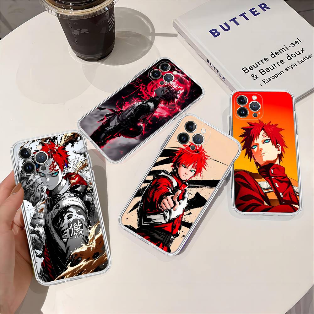 Anime Cartoon G-Gaara Phone Case For IPhone 17 16 15 Plus 14 13 Mini 12 11 Pro Max Soft Shell Cover