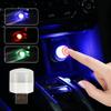 Car Mini USB LED Ambient Light Decorative Touch Atmosphere Lamps for Interior Auto PC Computer Portable Light Plug Play