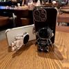 Для Infinix Smart 8 Pro Note 30 40 Tecno Camon 20C Spark Go Moto G10 G20 G30 Vivo Y18 Y22 3D Astronaut Kickstand Soft Full Lens Protective Phone Case