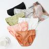 Women Seamless Panties Solid Color Breathable Underpants Mid-waist Briefs Girls Sexy Cute Underwear Briefs