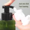Plastic Square Foam Pump Bottle for Hand Soap, Shower Gel, and Mousse  