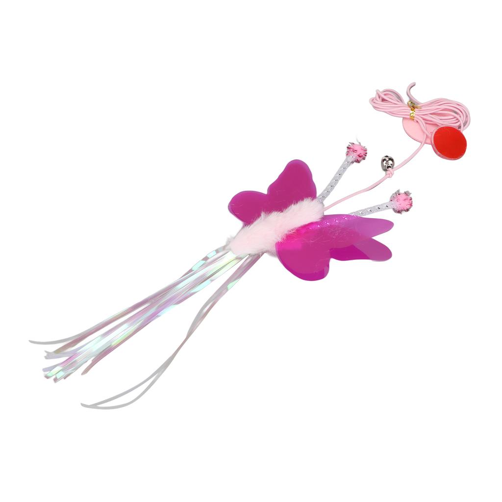 Интерактивные игрушки для кошек, выдвижная, регулируемая, эластичная веревка, подвесная игрушка для кошек, для домашних животных, кошки, бабочка