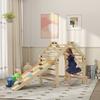 3 In 1 Climbing Frame Foldable Ladder And Slide Climbing Wall Wood For Children 1.5 4 Years