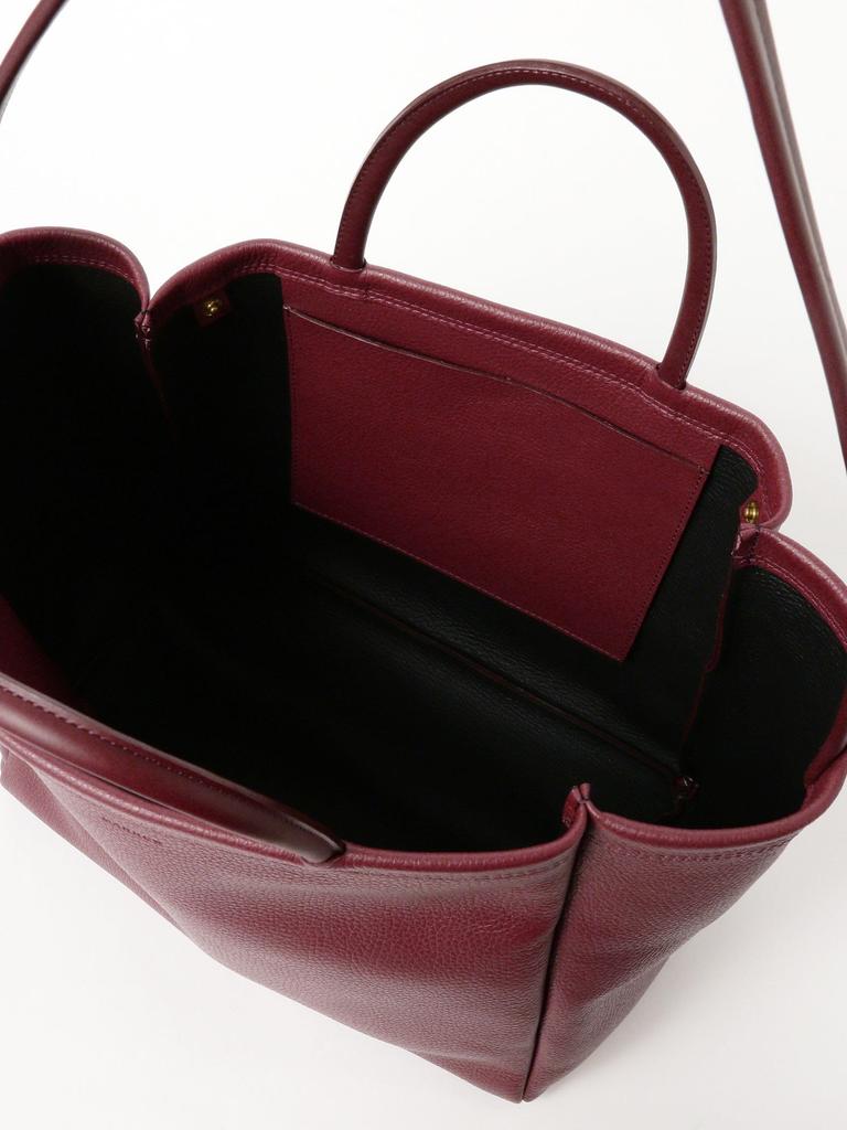 Кожаная сумка MARROW DOUBLE FACED HANDLE TOTE BLACK БЕСПЛАТНО [Raybeams] [WEB limited] Женская