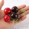 10 Pair Artificial Cherry Fruit False Cherries Simulations Cherries Cherry Decorations False Fruit Model