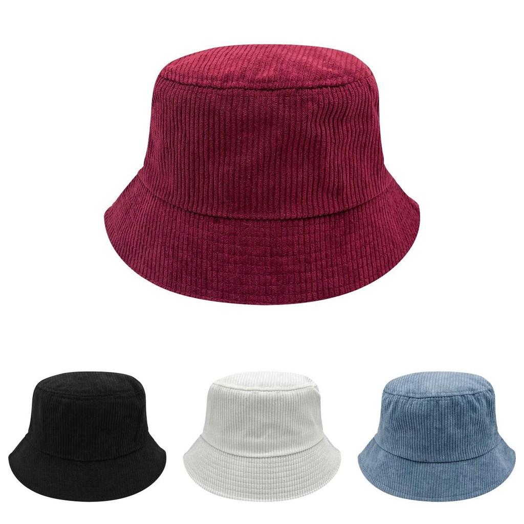 Винтажная шляпа-ведро зимняя для пар однотонная утепленная дышащая шляпа солнцезащитная