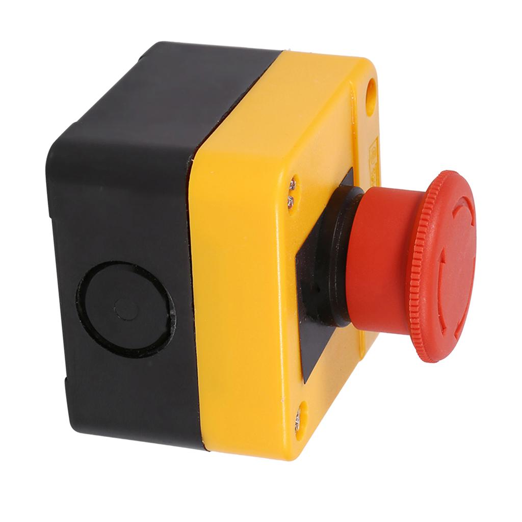 1 шт. 660 В 10 А пластиковый корпус красный знак аварийной остановки грибной кнопочный переключатель новый