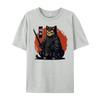 Cat Samurais And Ukiyo E Lover Graphic Tees Unisex Unisex Tshirt Unisexs Clothing 2025 Fashionable And Trendy Printed Tshirt