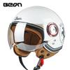 BEON Мотоциклетный шлем Открытый шлем Casco Moto Шлем для электросамоката Сертифицирован DOT Ретро Винтажный шлем Мотоциклетный гоночный шлем Capacete