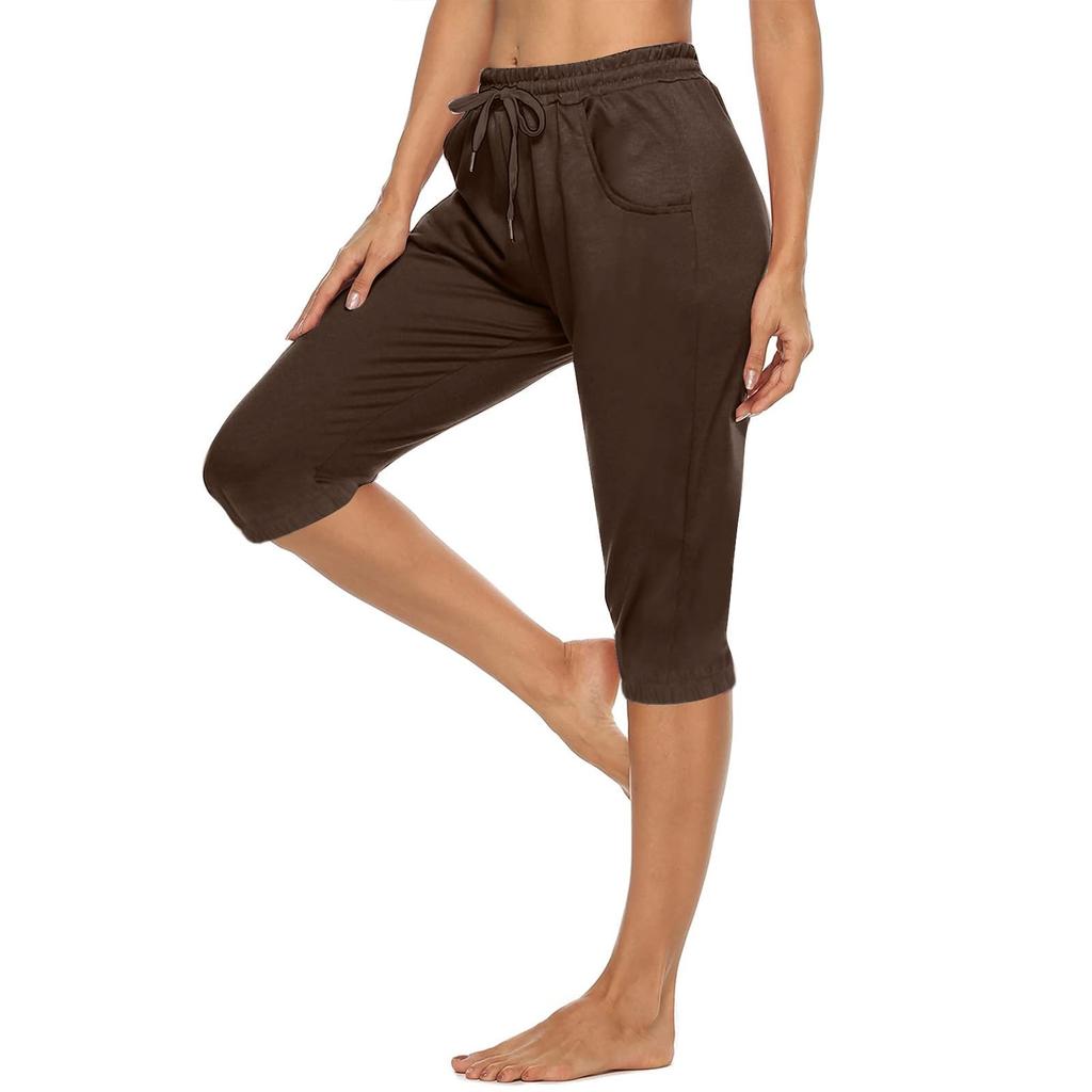 Женские брюки для бега с завязками, удобные спортивные брюки с карманами, 5 шт.