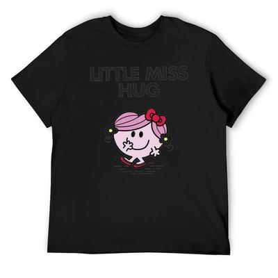 Футболки Little Miss Hug с принтом животных для мальчиков, милые топы, мужские футболки с графикой, хип-хоп