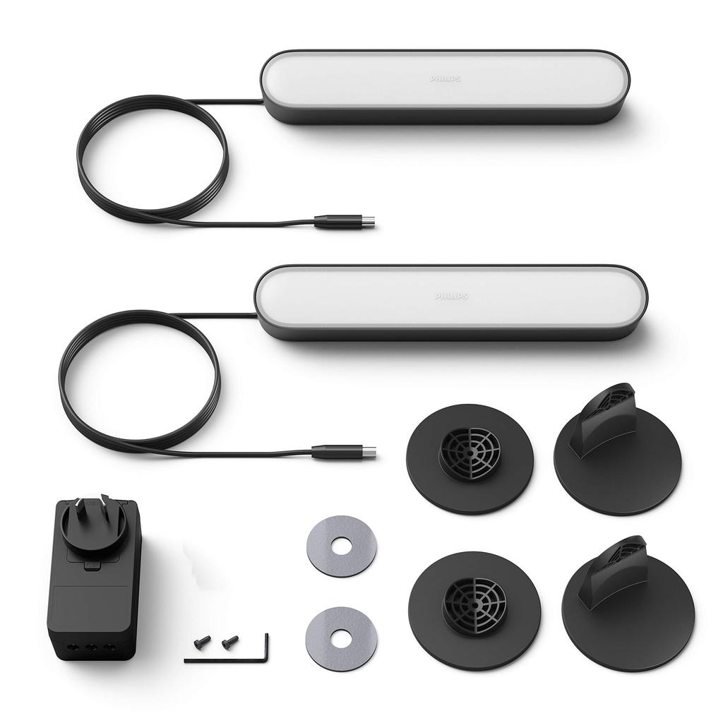 Светодиодная лента Philips Hue, умный свет для игр, дисплеев, мониторов, совместима с Alexa, RGB диммируемое окружающее освещение, полный цвет, совместима с