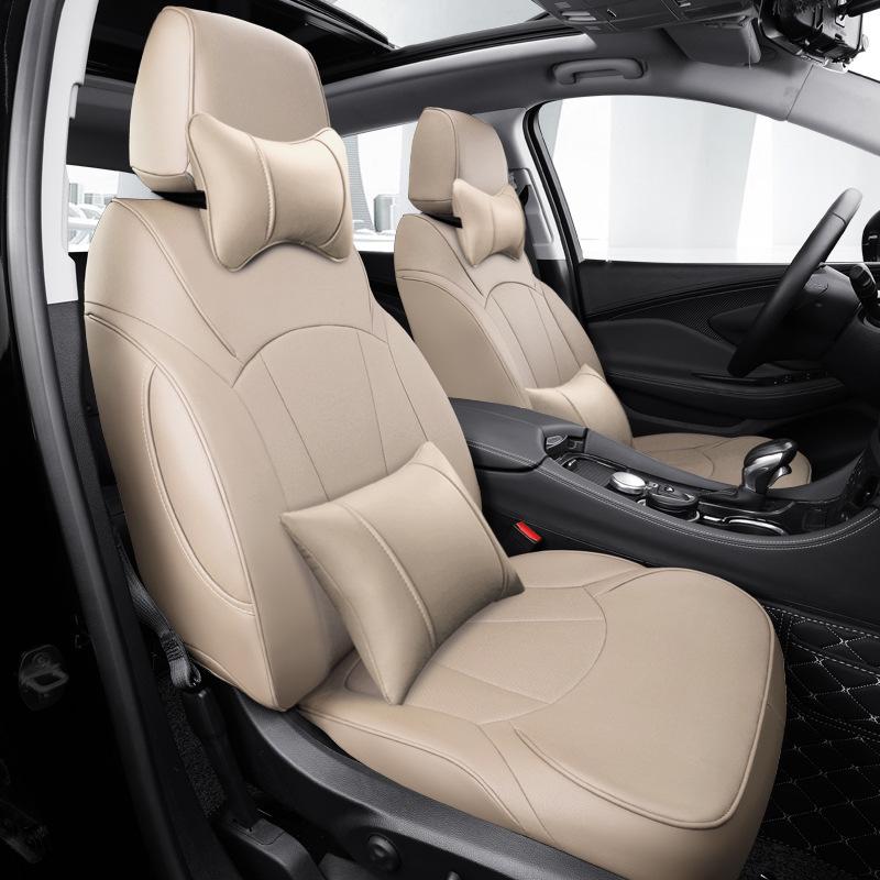 Buick Envision All-Season Full Surround Leather Seat Cushion with Embroidered Logo for Five Seats