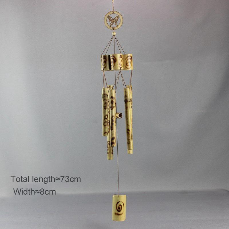 Handmade Antique Tubes Bell Bamboo Wind Chimes Pendant Balcony Outdoor Yard Garden Home Decor Windchime Wall Hanging Crafts