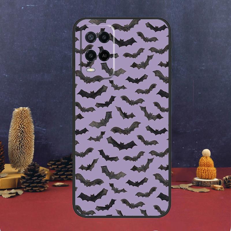 Чехол Хэллоуин Летучие Мыши Вампиры для Oppo A94 A74 A54 A15 A17 A57 A6 A5 Pro A16 A76 A96 A40 A60 A80 A18 A38 A58 A78 A98