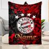 Bayern Munich Soccer Art Customize Text Blanket Multi-purpose Customizable Blanket Durable Comfort Great for Bed Office Chair Bedding for All Occasion