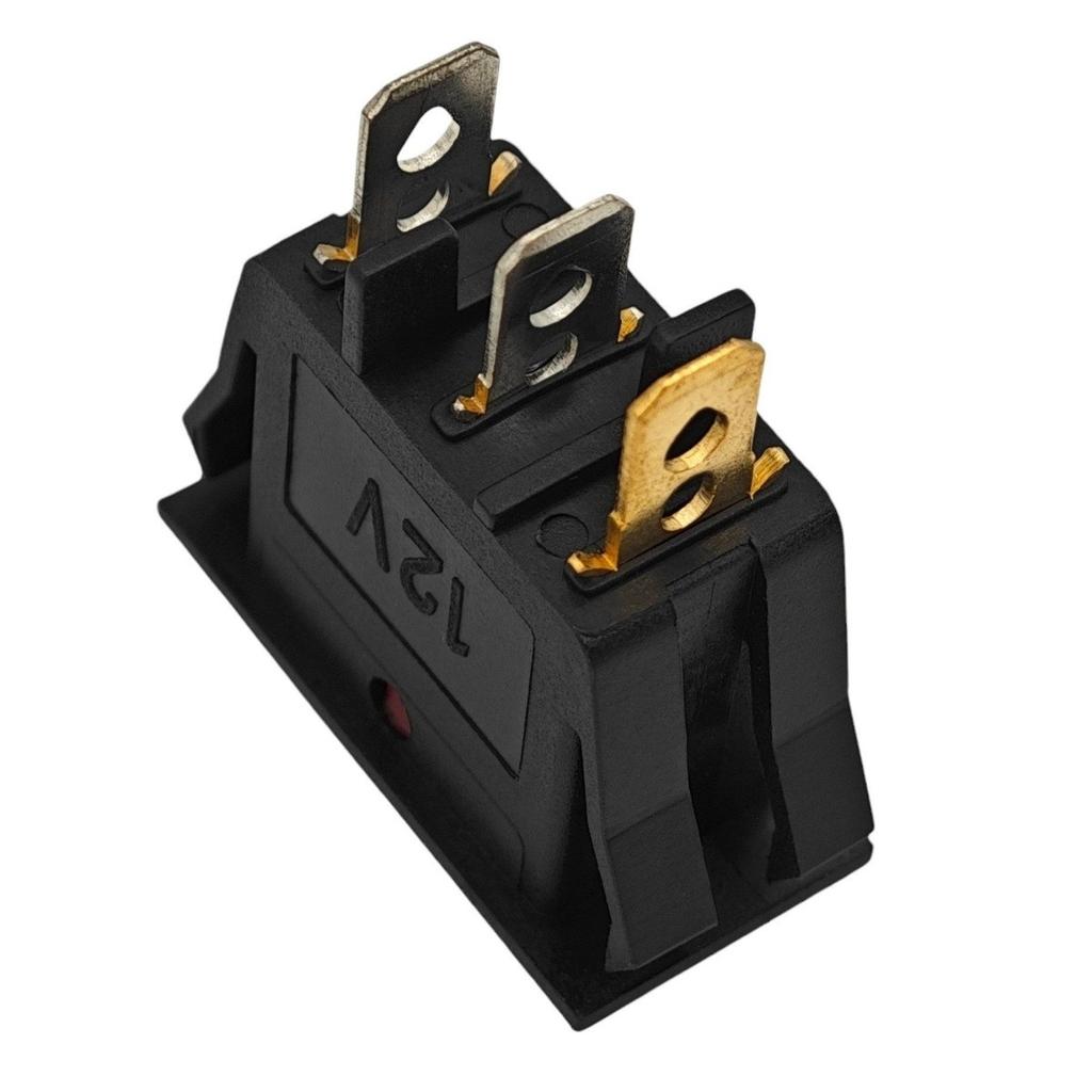 3 шт. Выключатель Вкл/Выкл, Светодиодная защелкивающаяся кнопка 12 В Синий Внедорожный